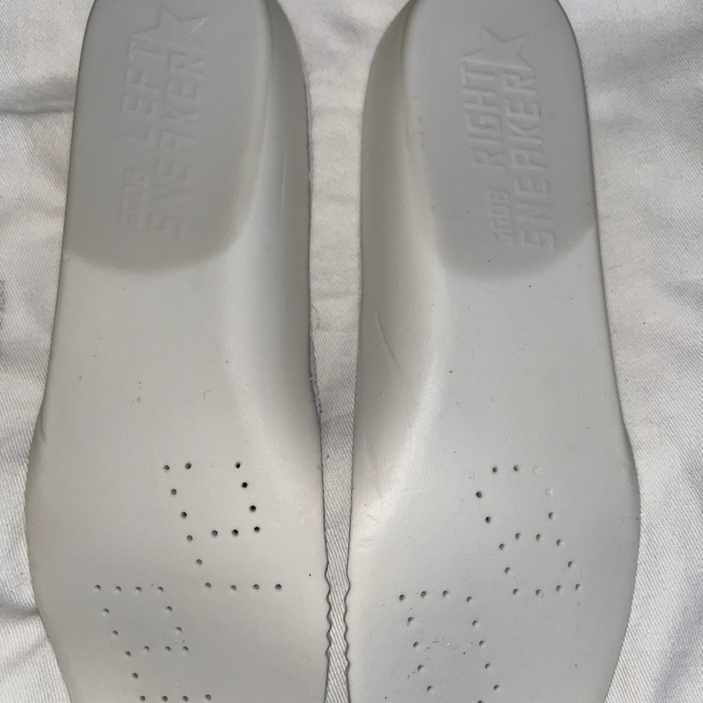 Golden Goose Midstar White and Tan Sneakers - Picture 12 of 14